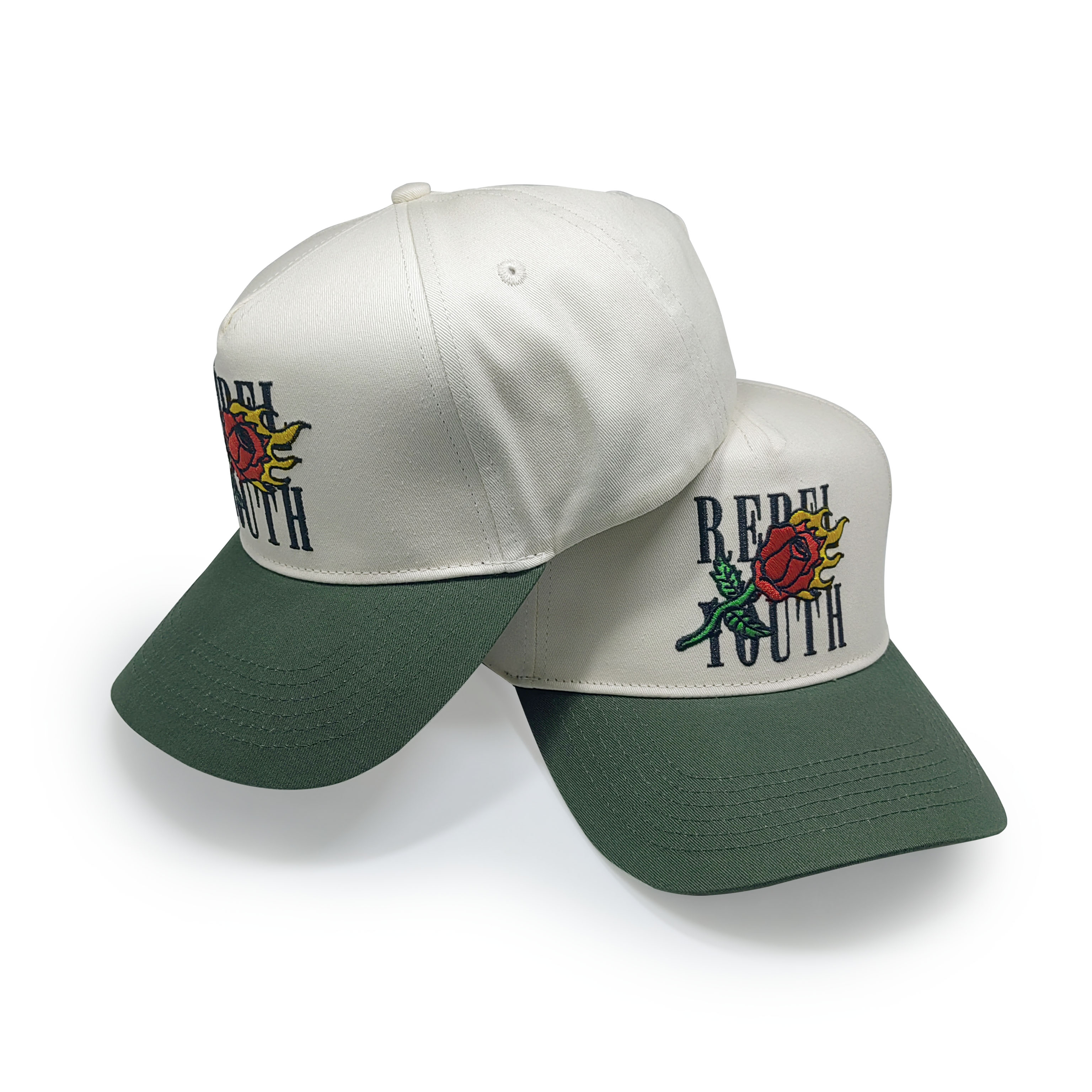 5panels Baseball Caps with High Quality Embroidery Logos