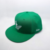 Customized High Quality 6panels Fitted Hats with 3D And Flat Embroidery Logo