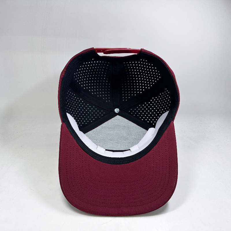 Cutom Flat Birm Snapback Hats with Hot Laser Holes