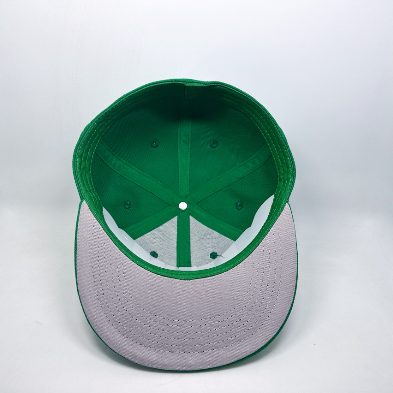 Customized High Quality 6panels Fitted Hats with 3D And Flat Embroidery Logo