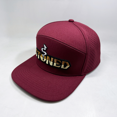 Cutom Flat Birm Snapback Hats with Hot Laser Holes
