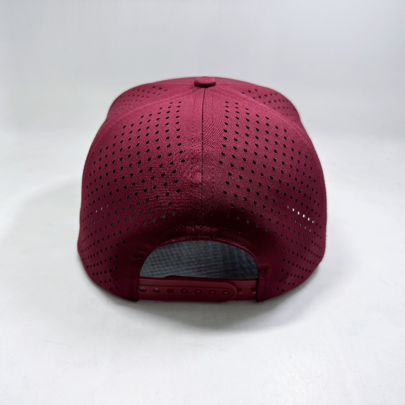 Cutom Flat Birm Snapback Hats with Hot Laser Holes