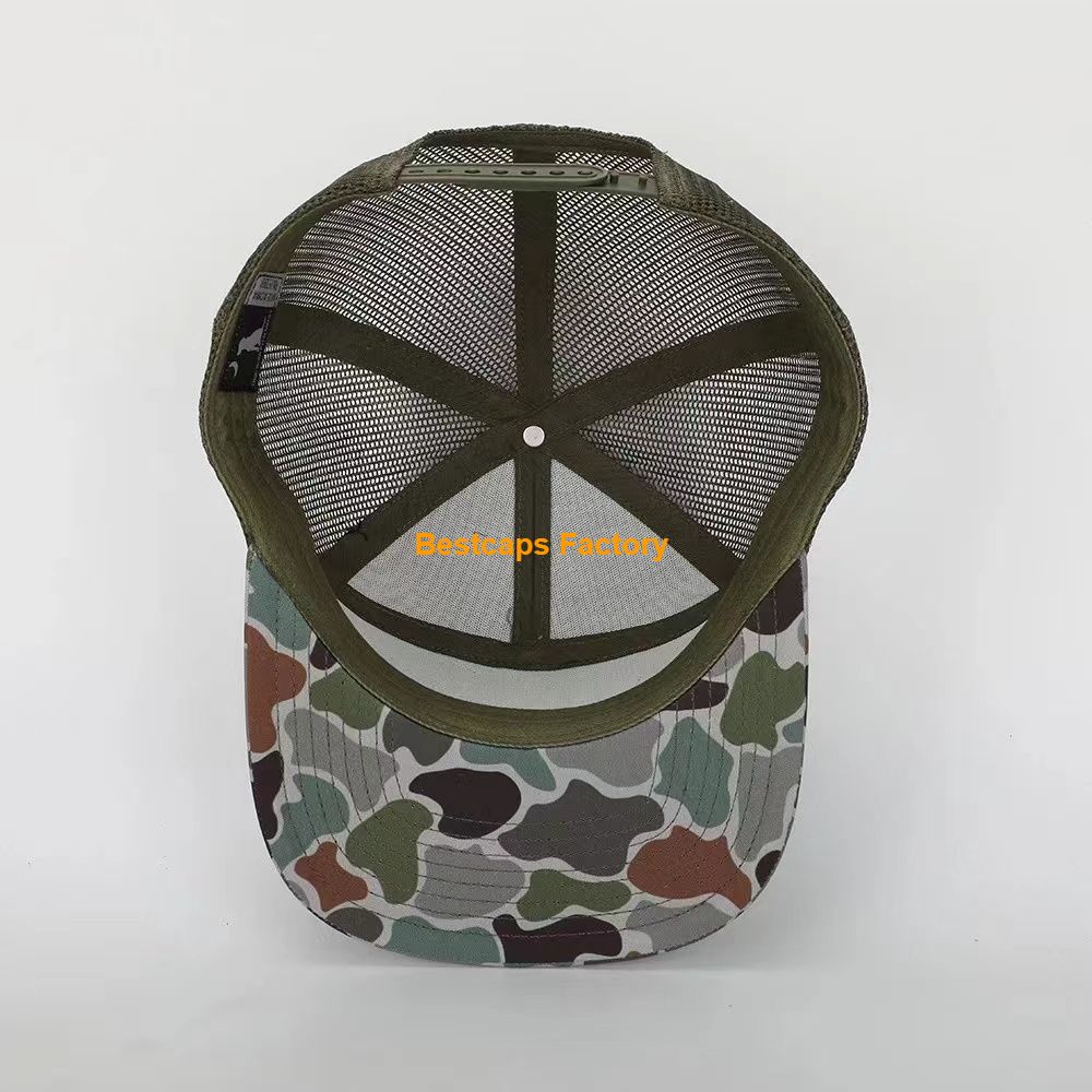 7 Panels Falt Brim Hats Trucker Hats 
