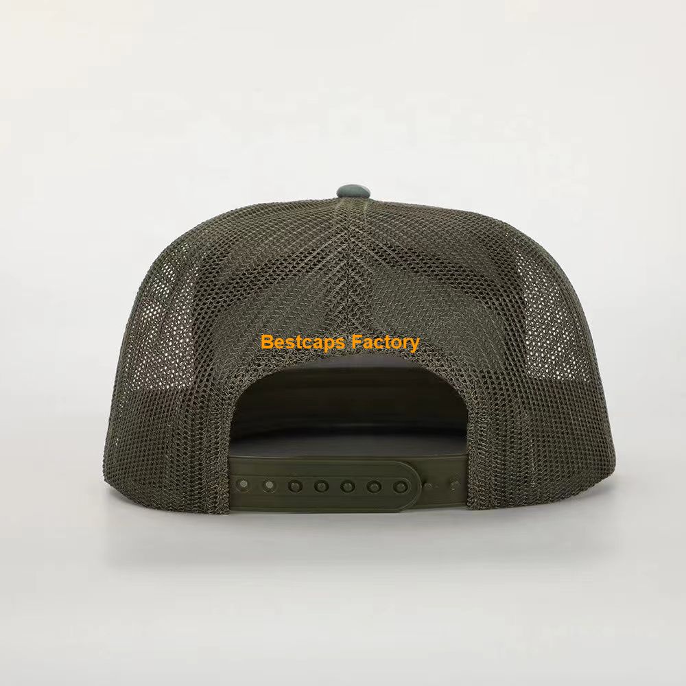 7 Panels Falt Brim Hats Trucker Hats 